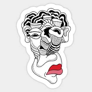 Brain Waves Sticker